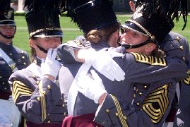 West Point Graduation hug