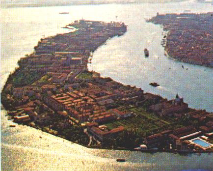 Inselgruppe Giudecca - namentlich an venezianische Judenwohnberiche erinnernd.